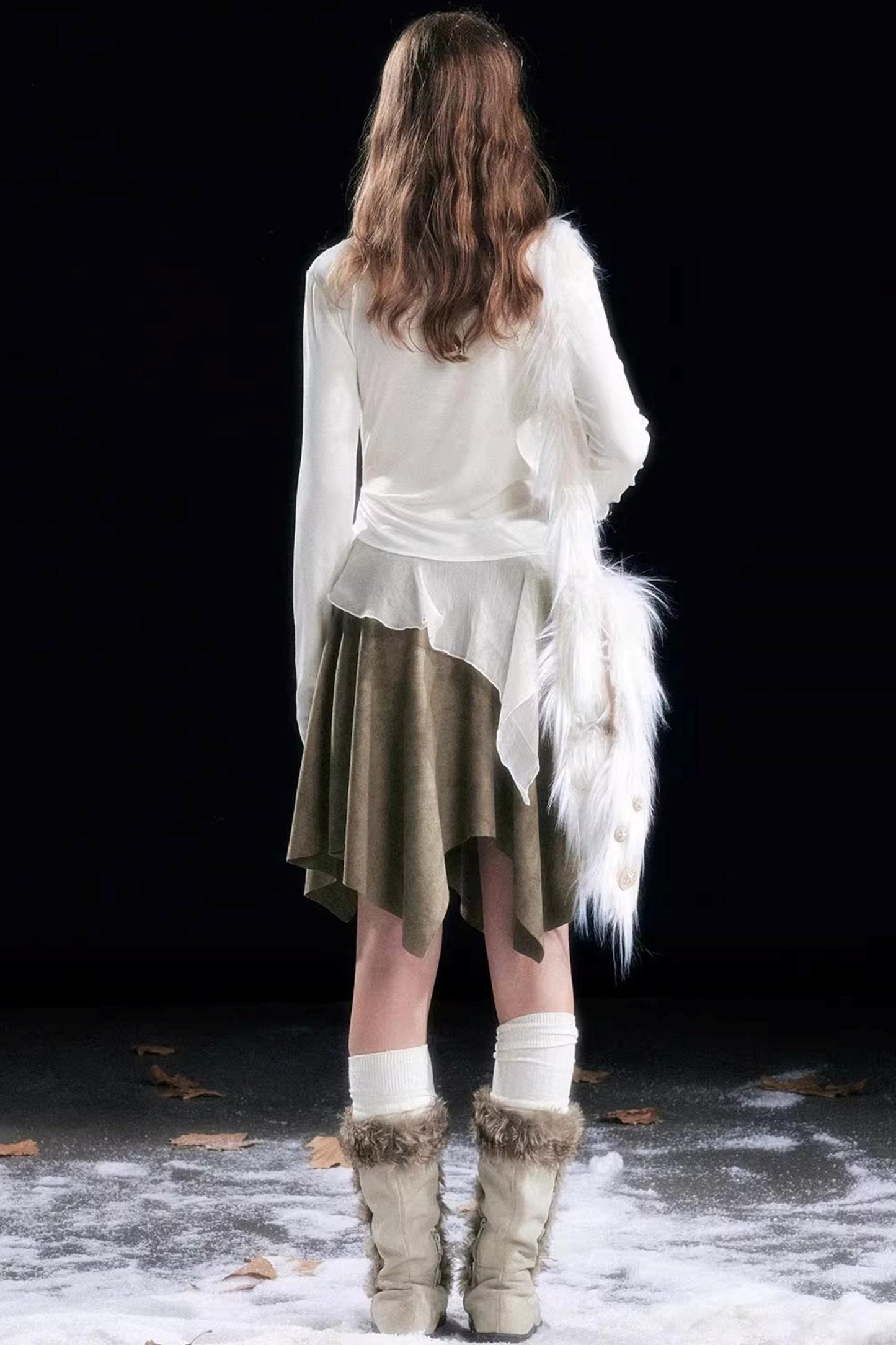 Swing Collar Tencel Shirt