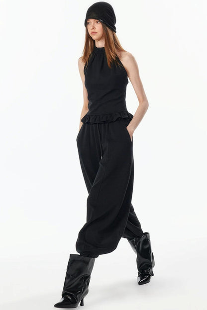 Lantern Cut Jogger Pants