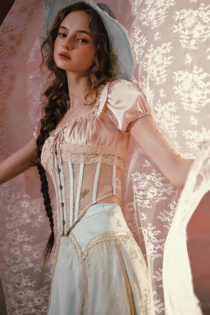 Lacemade Satin Corset Set-Up