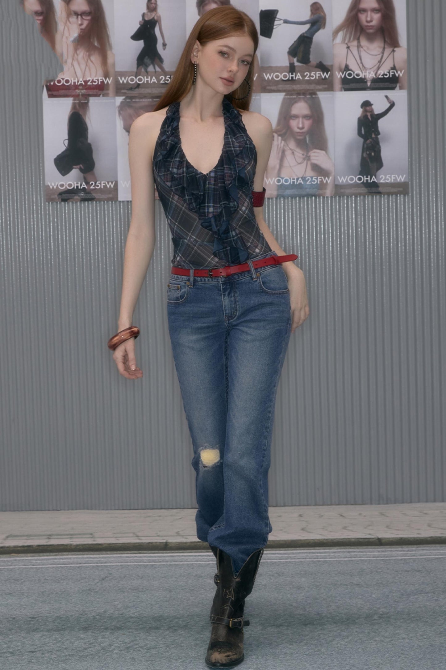 Autumn Plaid Edge Top