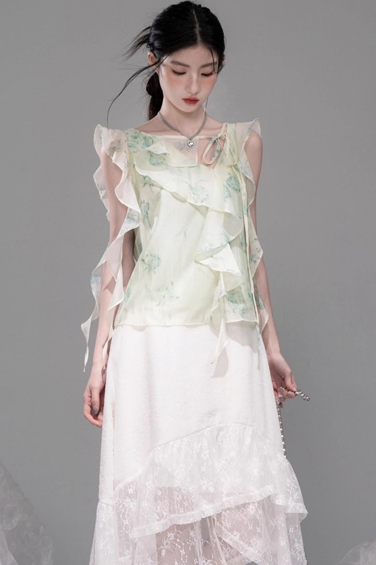 Fluttering Chiffon Shirt