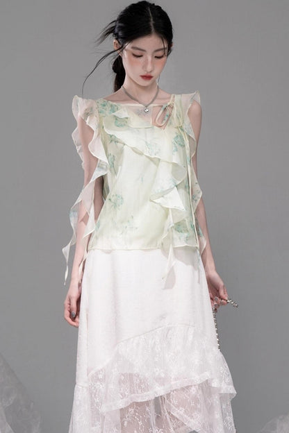 Fluttering Chiffon Shirt