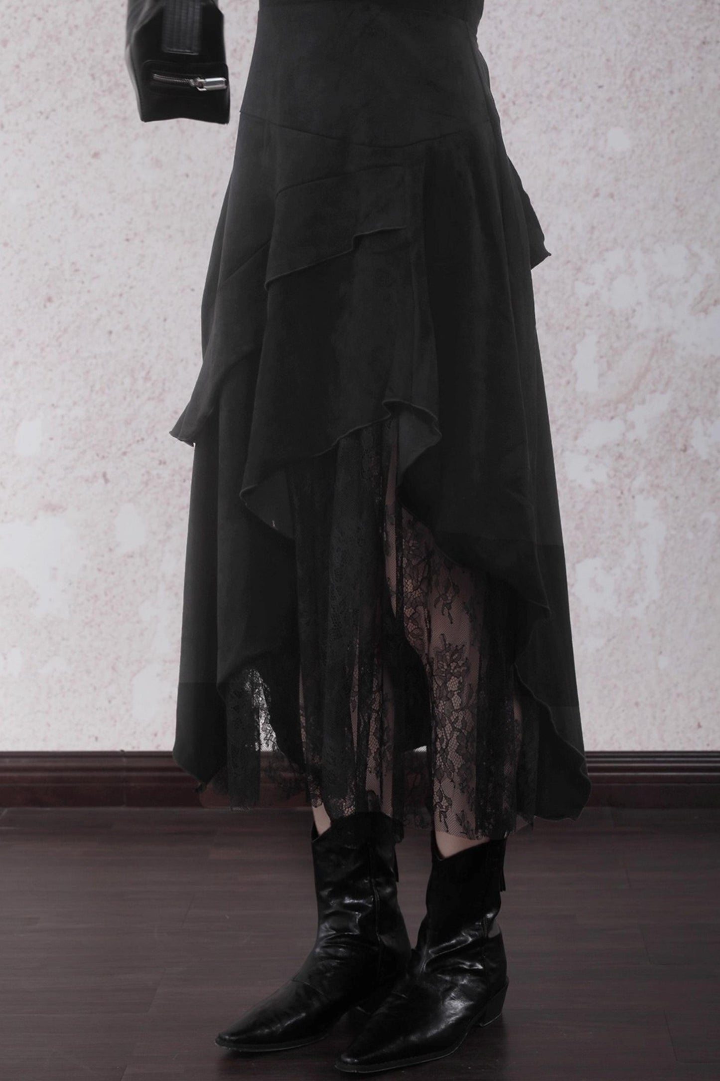 Layered Lace Spliced Sundress