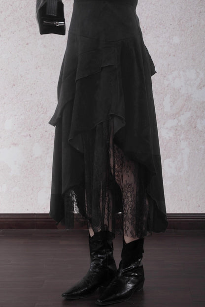 Layered Lace Spliced Sundress