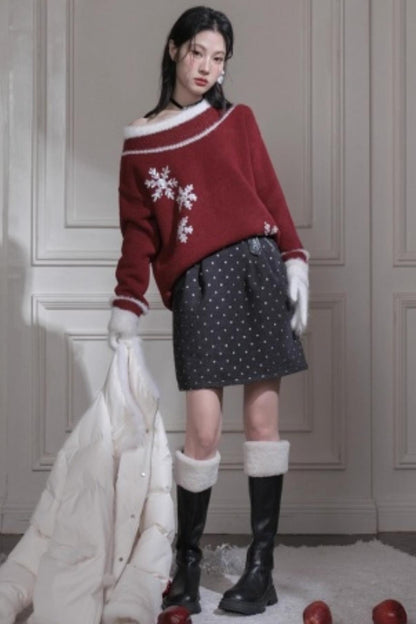 Dark Night Woolen Skirt