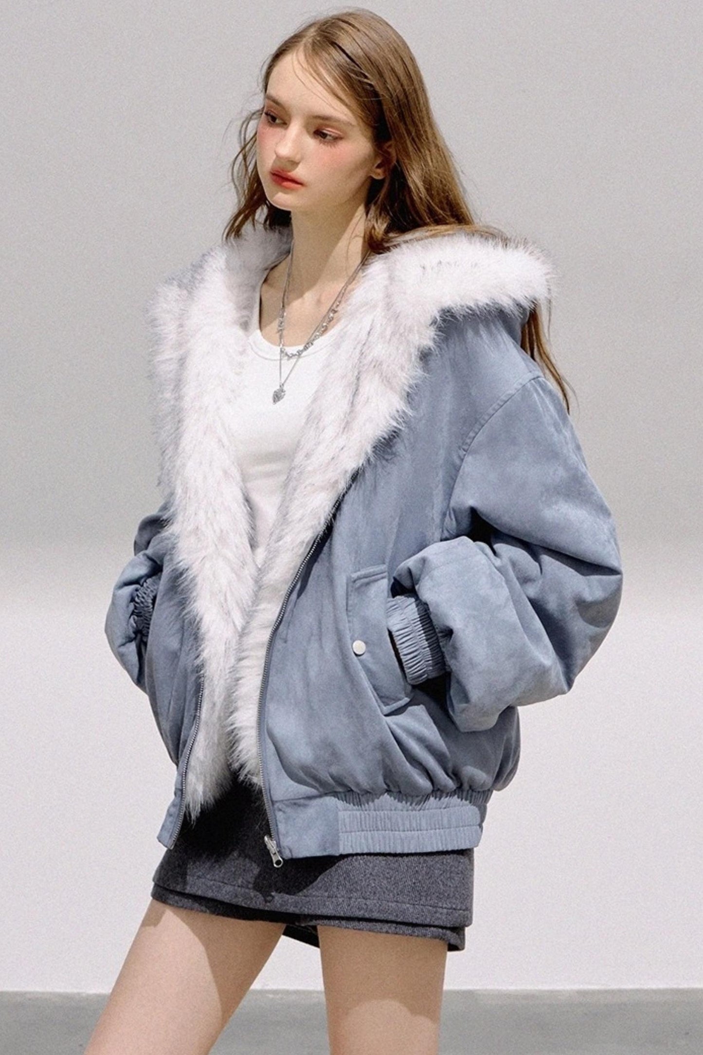 Texture Thickened Plush Jacket