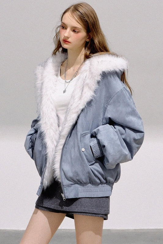 Texture Thickened Plush Jacket