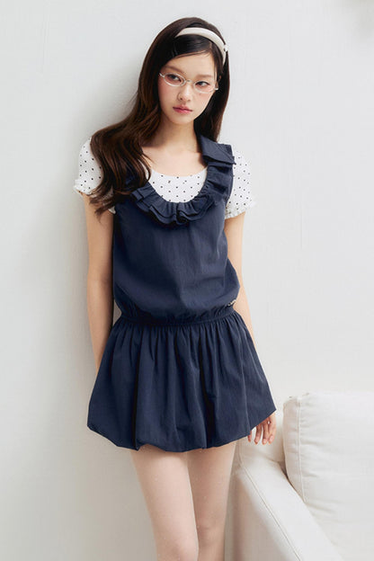 Floral Lace U-Neck Dress