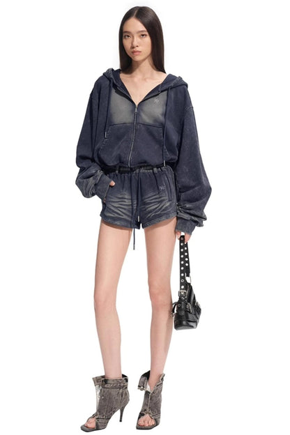 Volcano Hooded Denim Jacket