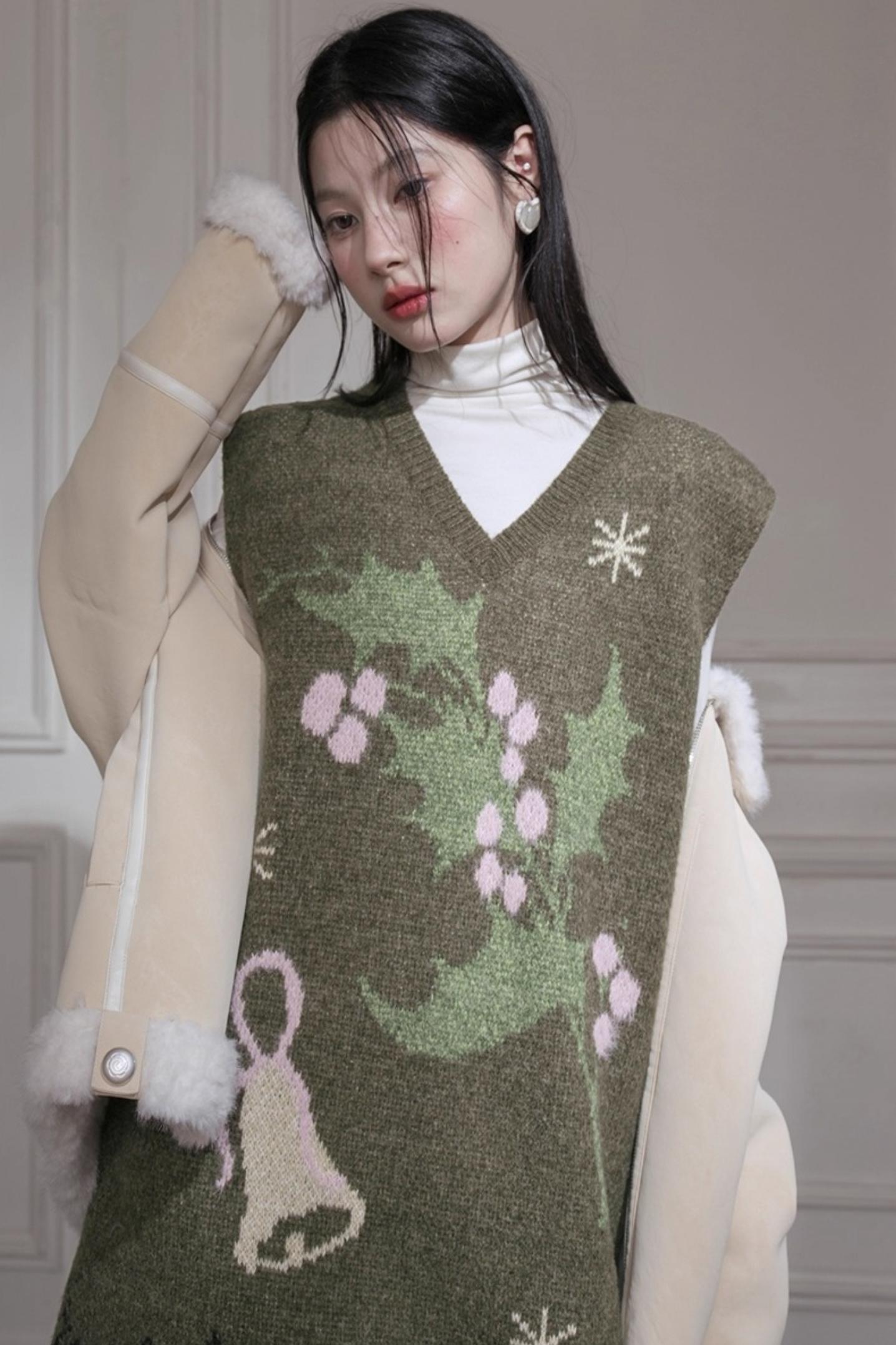 Pine Needle Knit Dress