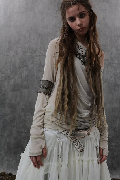 French Vintage Diamond Print Swing Top