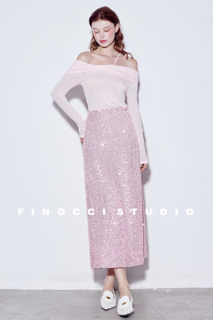 Blooming Pink Sparkle Skirt