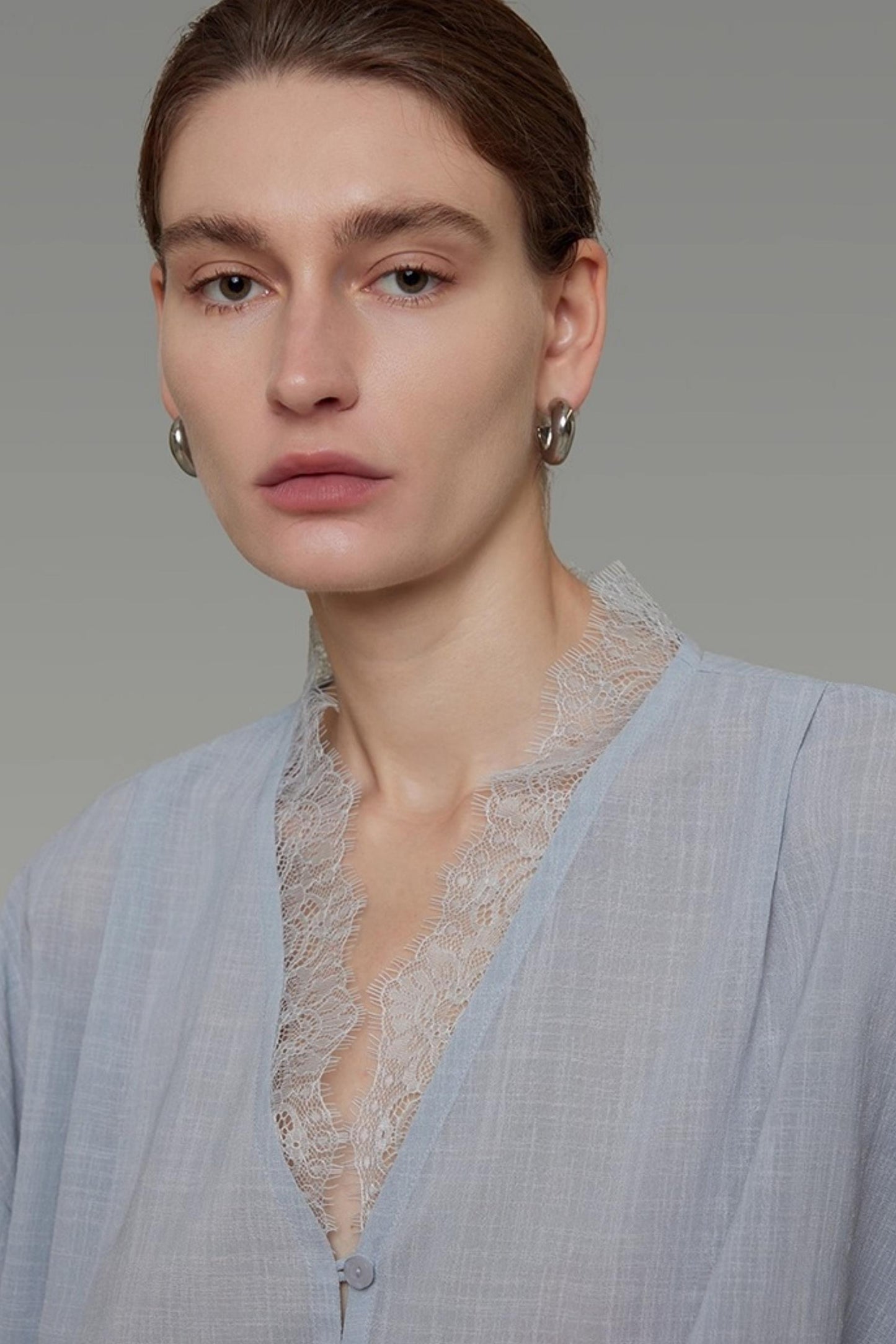 Autumn Lace V-Neck Top