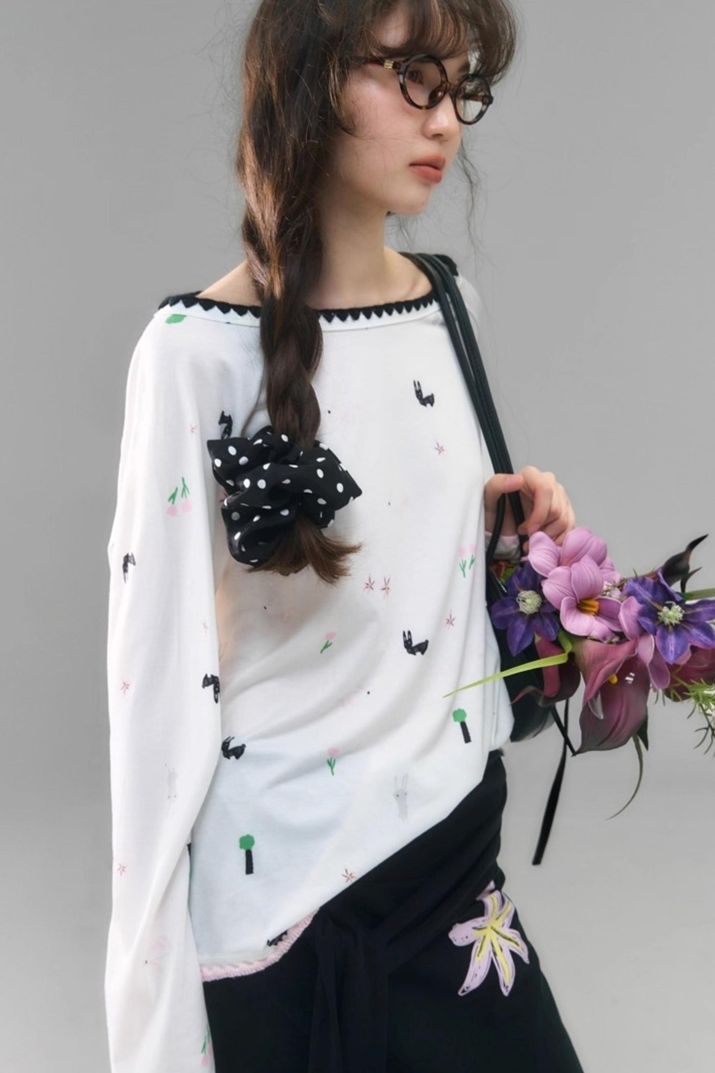 Wilderness Rabbit Crew Neck Top Set-Up