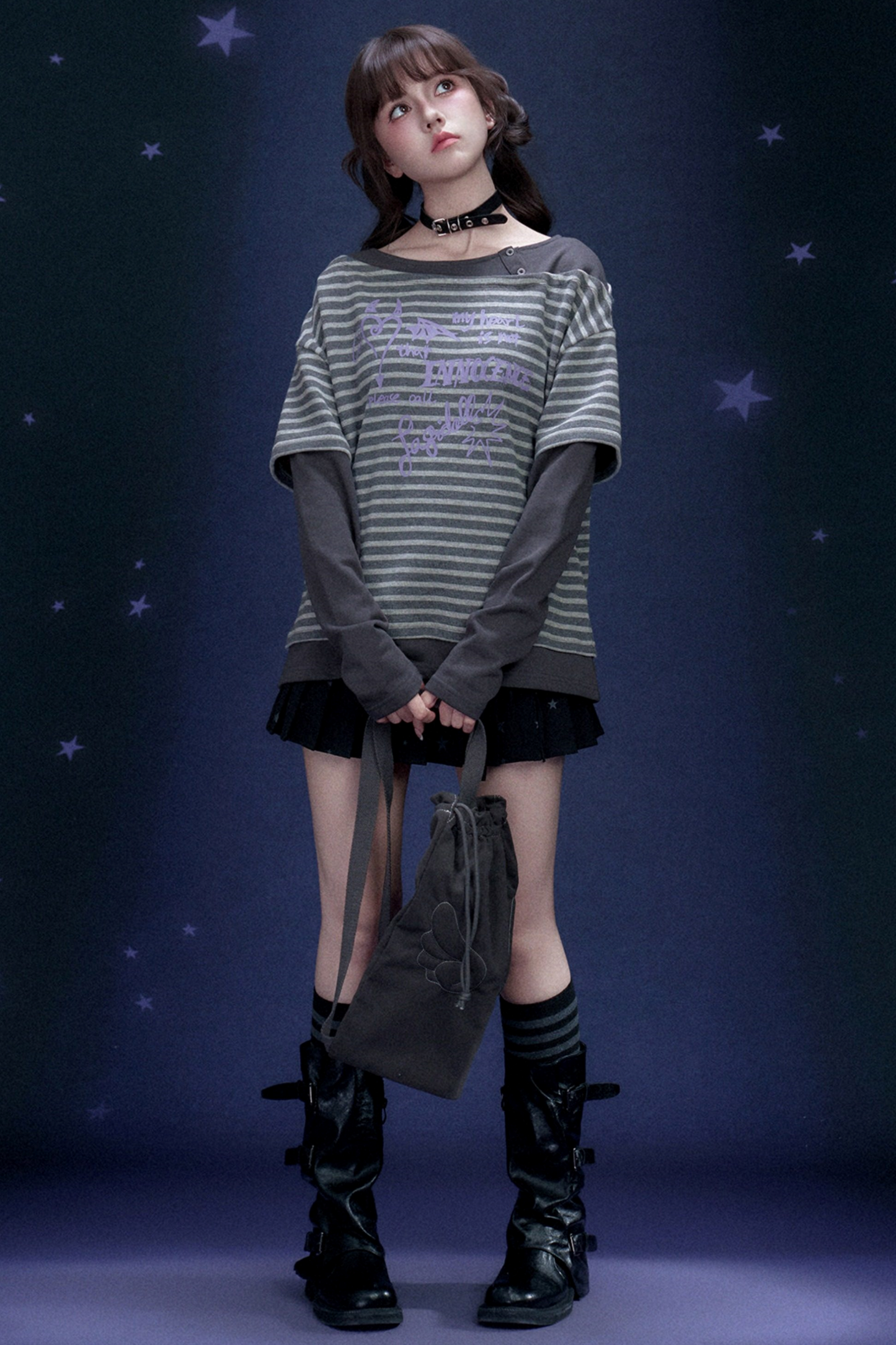 Striped Graffiti Spring Top