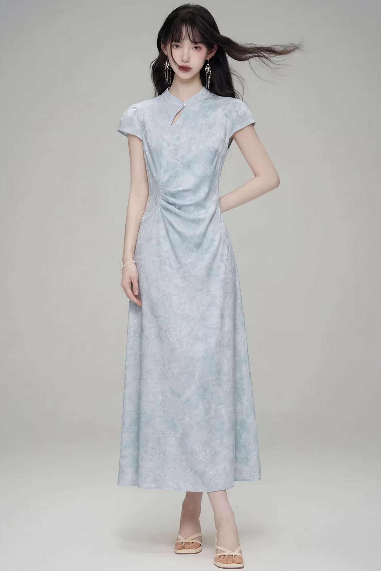 Moon-Dyed Green Mist Dress