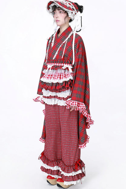Lolita Style Plaid Long Pants