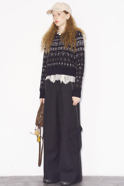 Relaxed Silhouette Split Pants