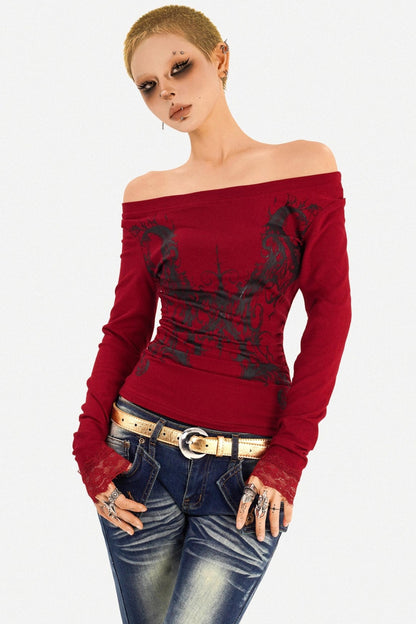 Retro Blue Flared Denim Pants