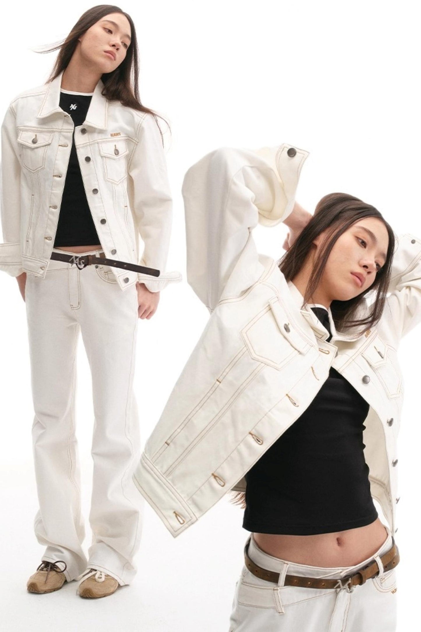 High-Line Logo Leather Belt