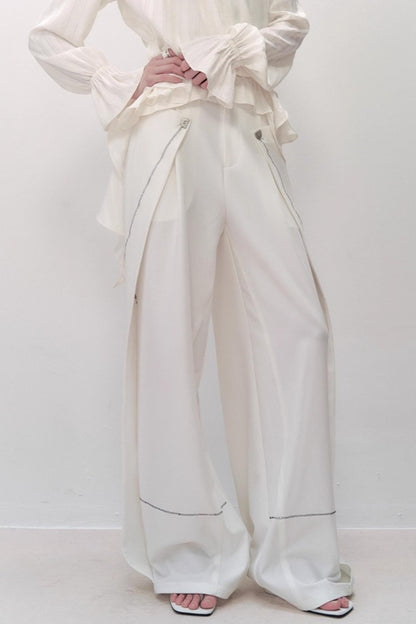 Black Wide-leg Pants