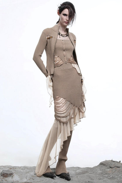 Heart Beaded Sweater Cardigan