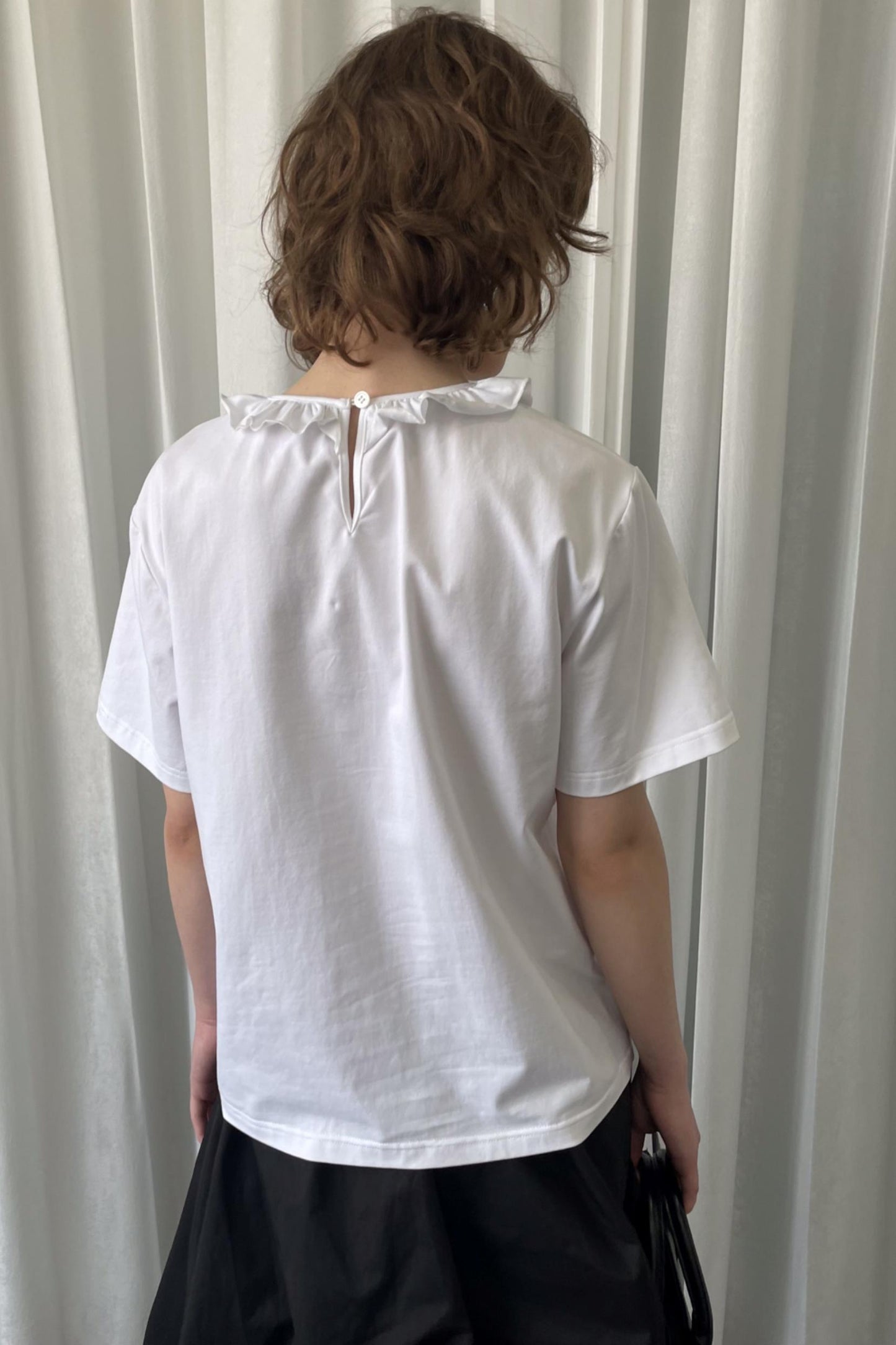 Whimsical White Drawstring Tee