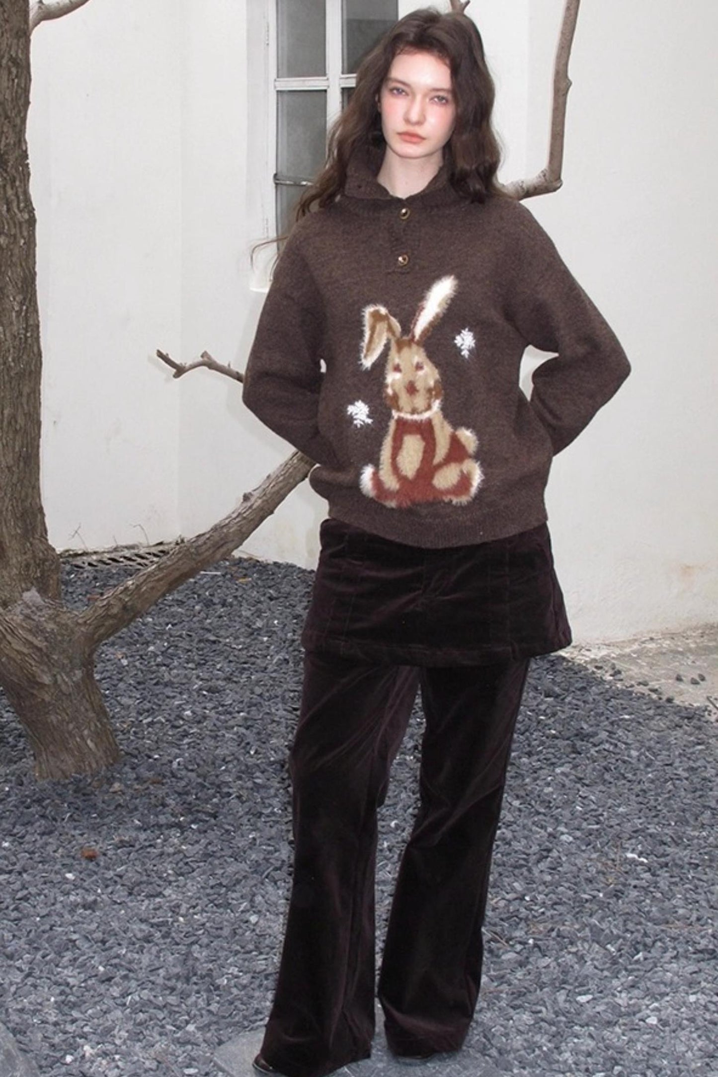 Snow Rabbit Wool Sweater