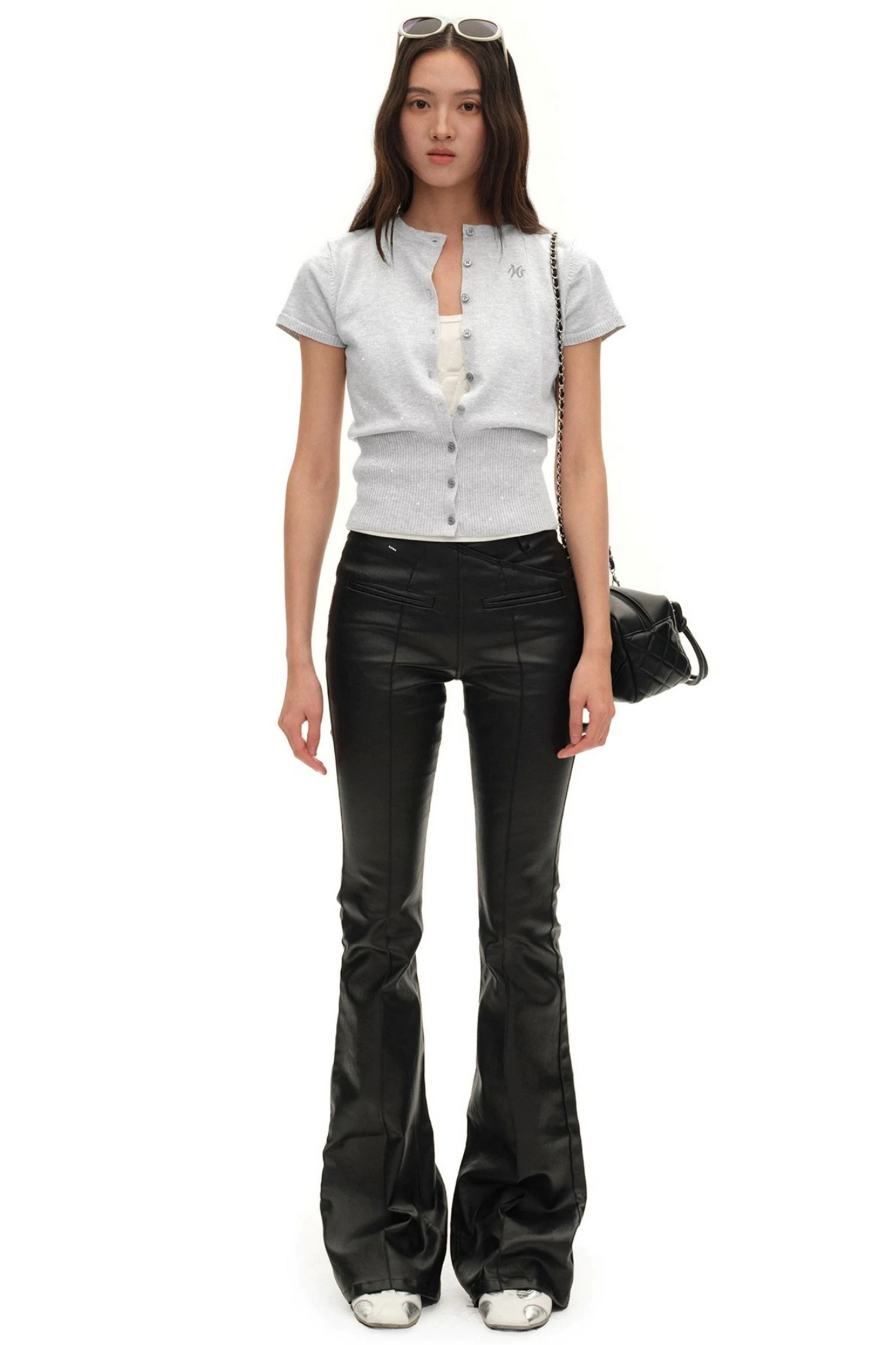 Merino Wool Flutter Sleeve Top