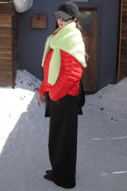 Sandstone Silhouette Velvet Denim Pants