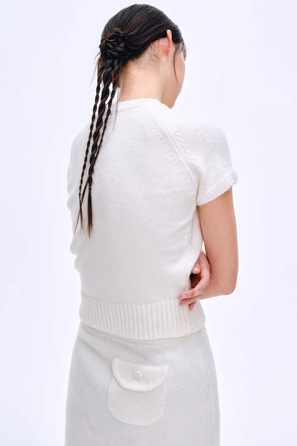 Heartbeat Dialogue Knit Skirt Set-Up