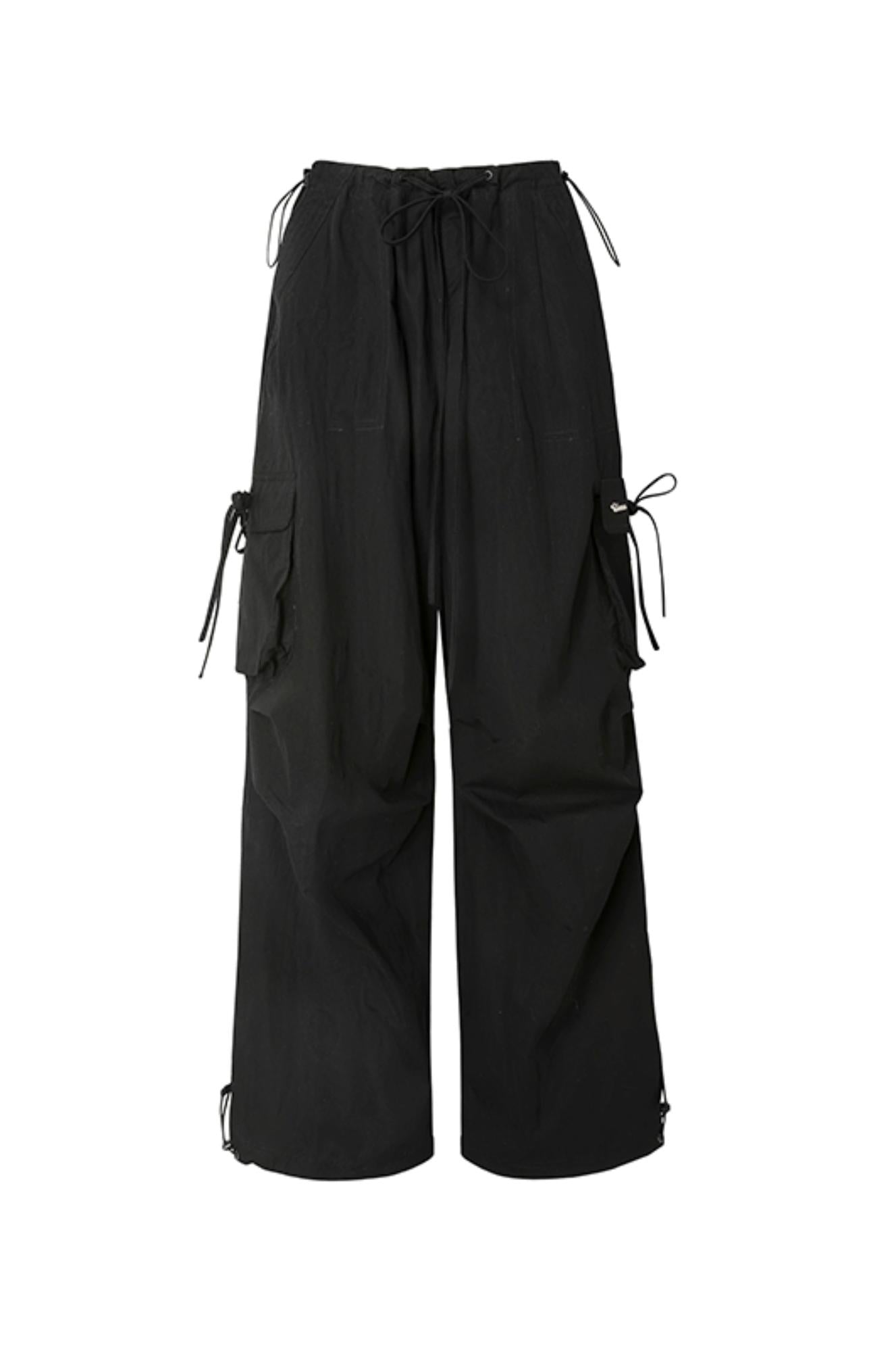Retro Wide-Leg Work Pants