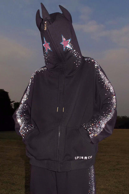Crying Unicorn Strass Sweatshirt