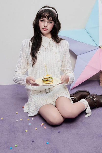 Hollow Lace Spring Halter Dress