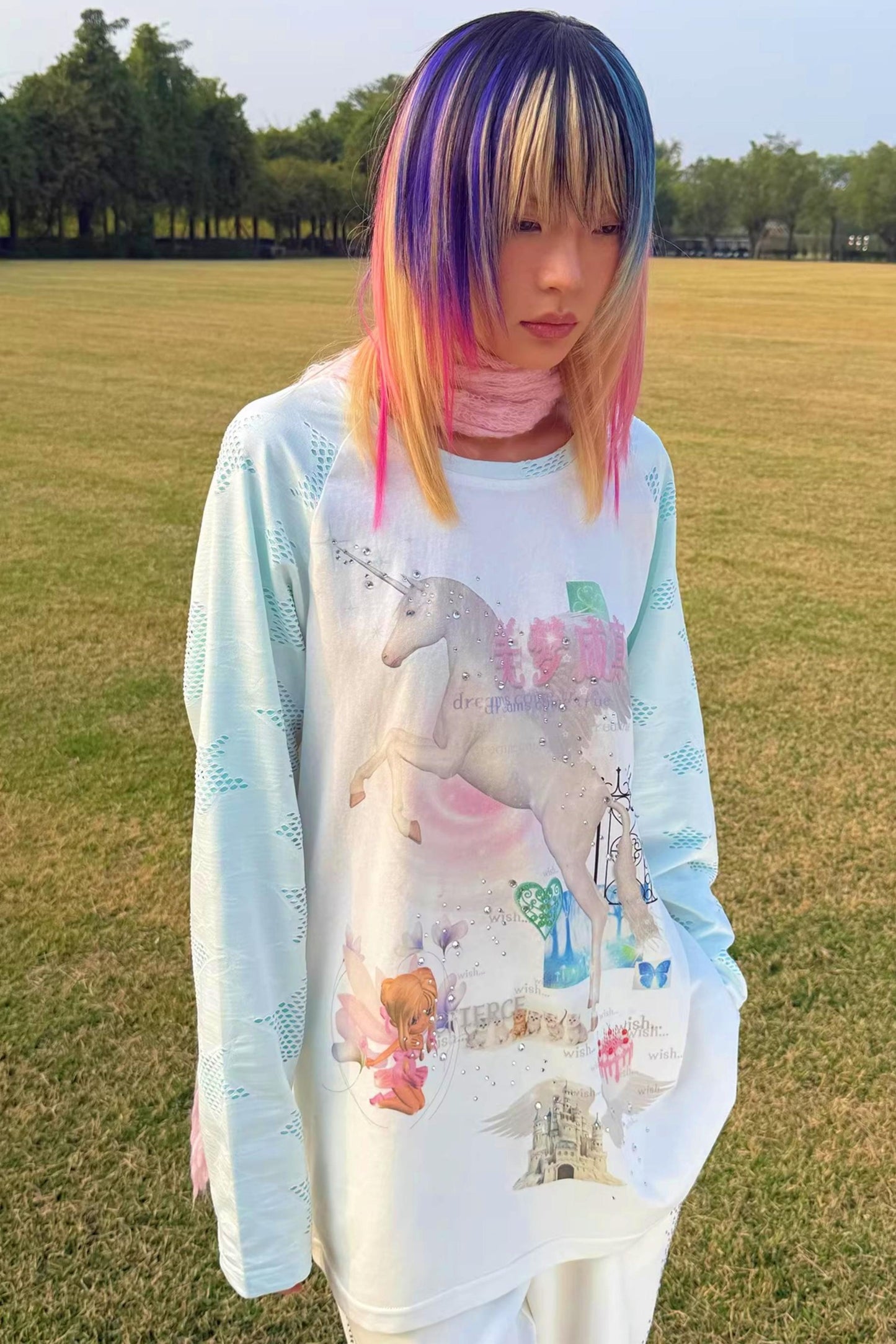 Unicorn Dreams Raglan-Top