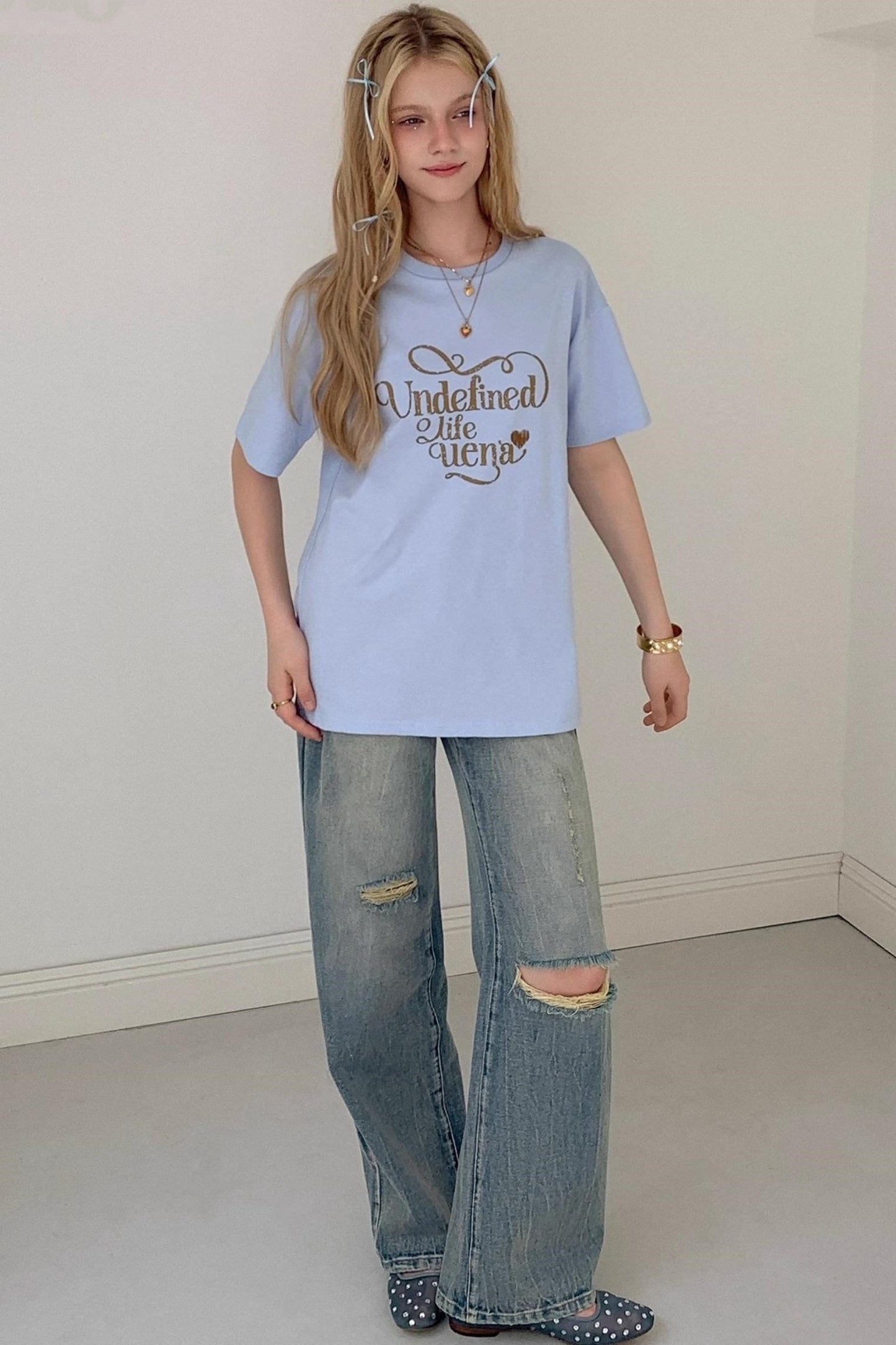 Off-Shoulder Sea Salt Tee