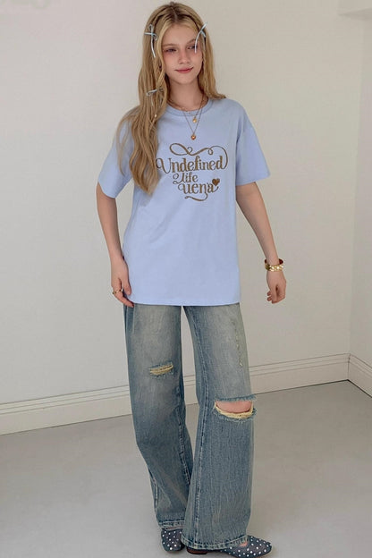 Off-Shoulder Sea Salt Tee