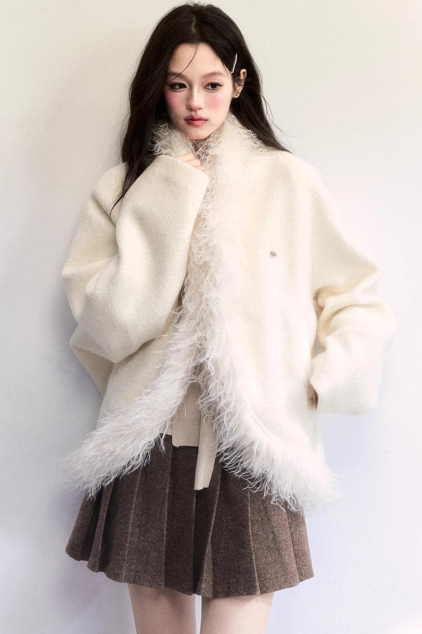 Amber Flow Wool Skirt