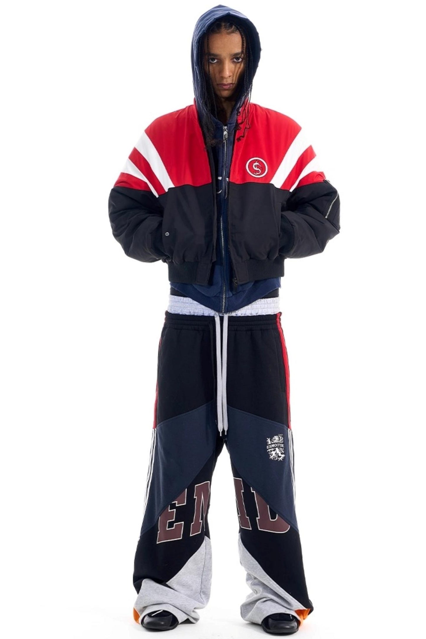 Contrast Cotton Bomber Jacket