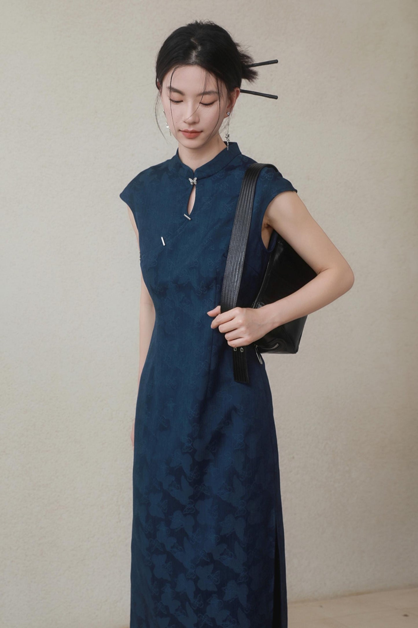 Summer Navy Denim Dress
