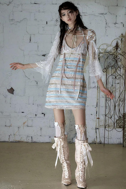 Baroque Pearl Chiffon Cover-Up