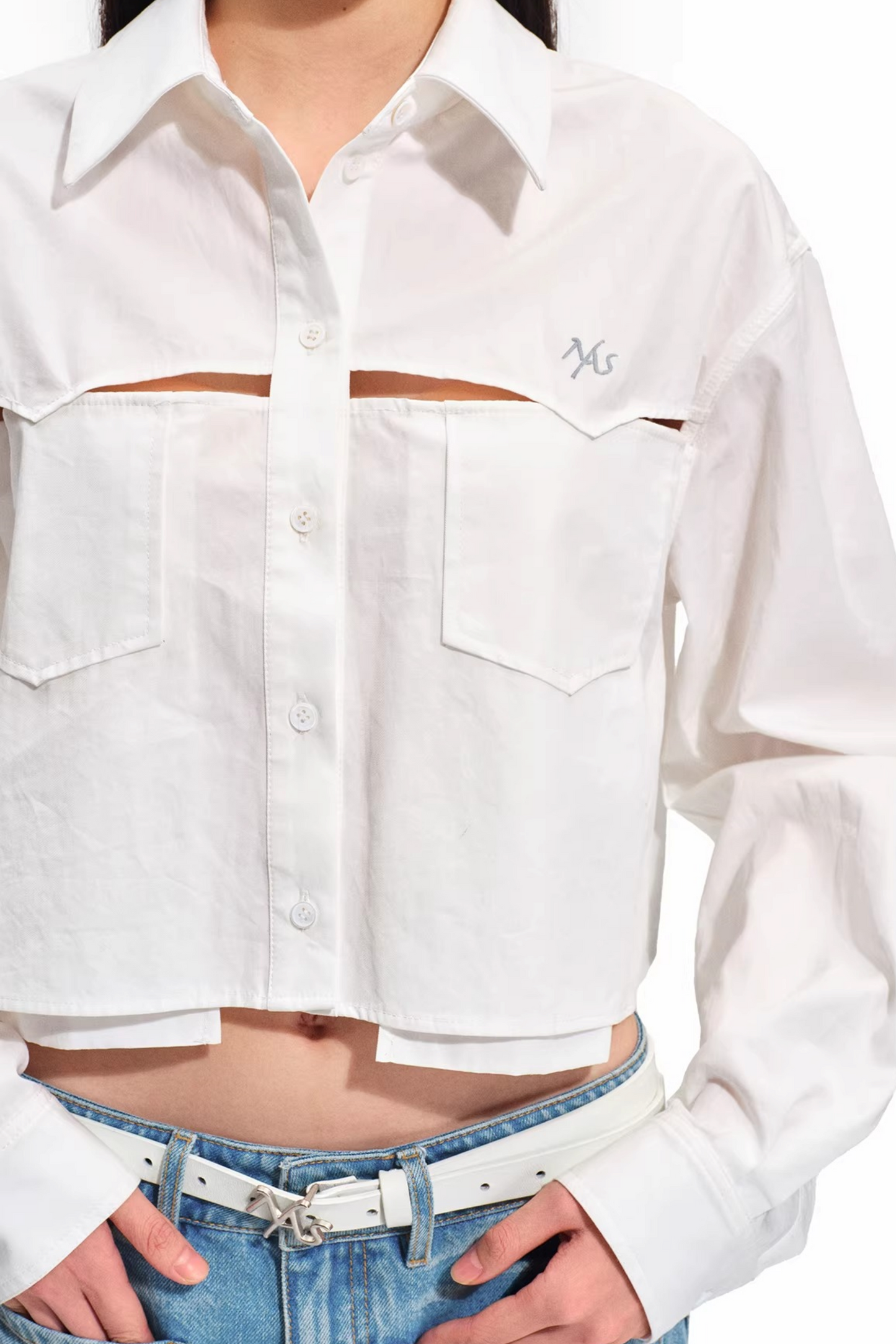 Tencel Cotton Patchwork Blouse
