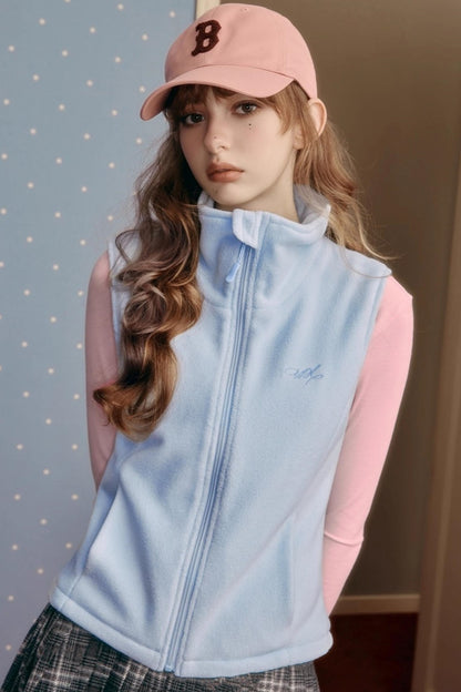 Winter Slim Zipper Vest