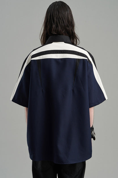 Asymmetric Color Shirt