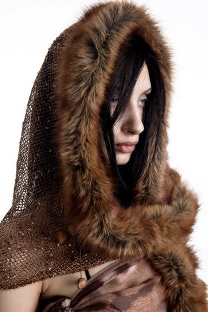 Snow Particles Wool Scarf