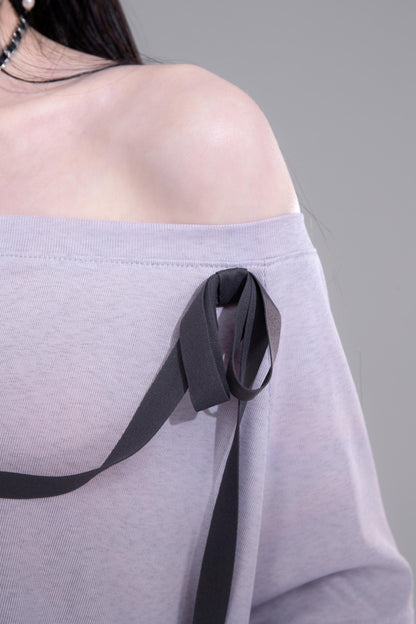 Moonlit One-Shoulder Tee