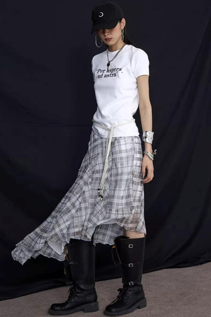 Summer Ruffled Irregular Skirt