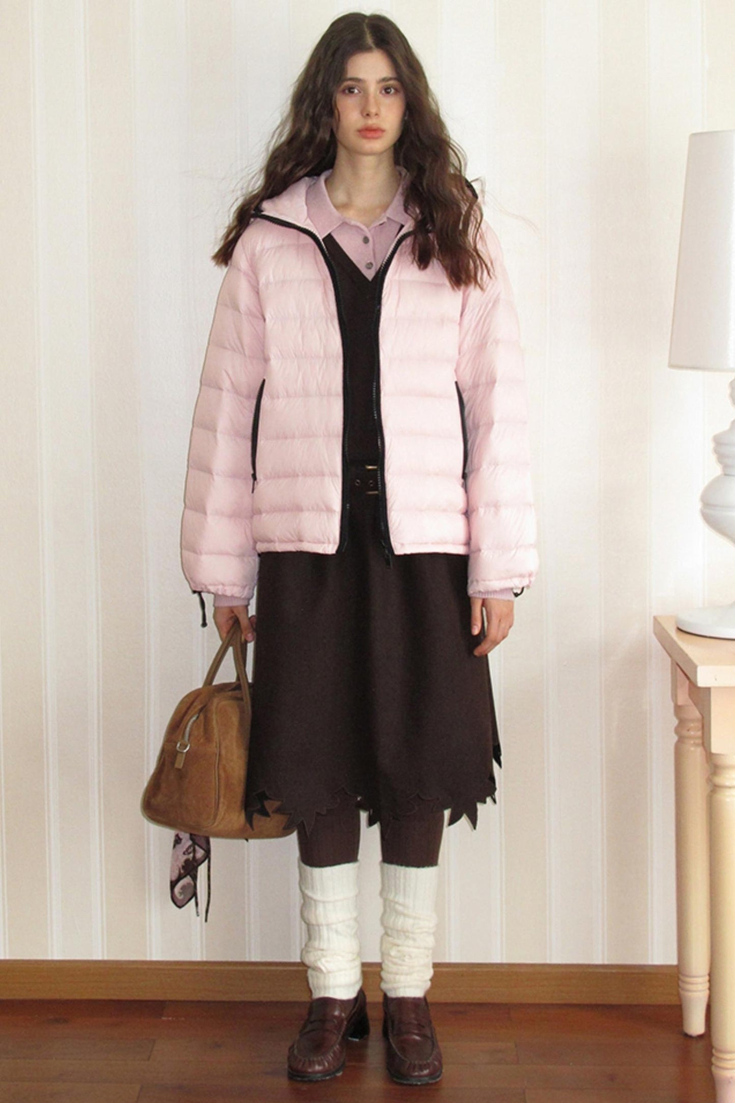 Sakura Brown Woollen Doubleside Sweater