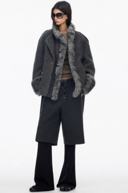 High-End Layered Bootcut Pants