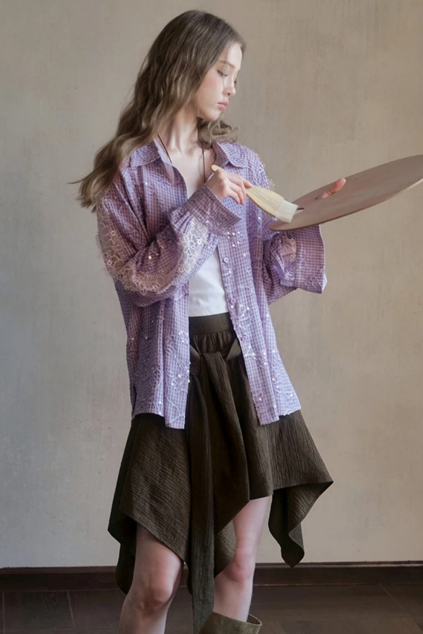 Miss Muse Sequin Lace Top